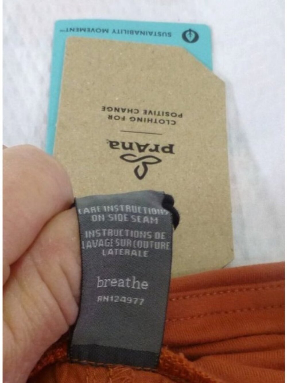 PrAna Womens Kanab Pant L Liqueur Stretch Canvas Jogger Hiking Climbing NWT Orga - Picture 13 of 16